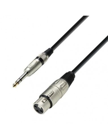 Kabel XLR F-Jack 6,3-3-1m