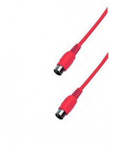 kabel MIDI DIN 5 0,75m Red